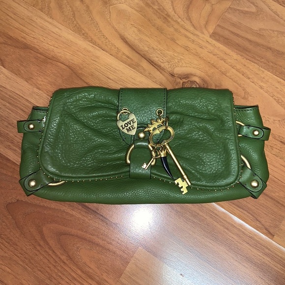 Juicy Couture Handbags - NWT Original Juicy Couture Leather Clutch with Charms